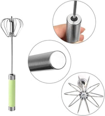 Stainless Steel Semi-Automatic Egg Beater