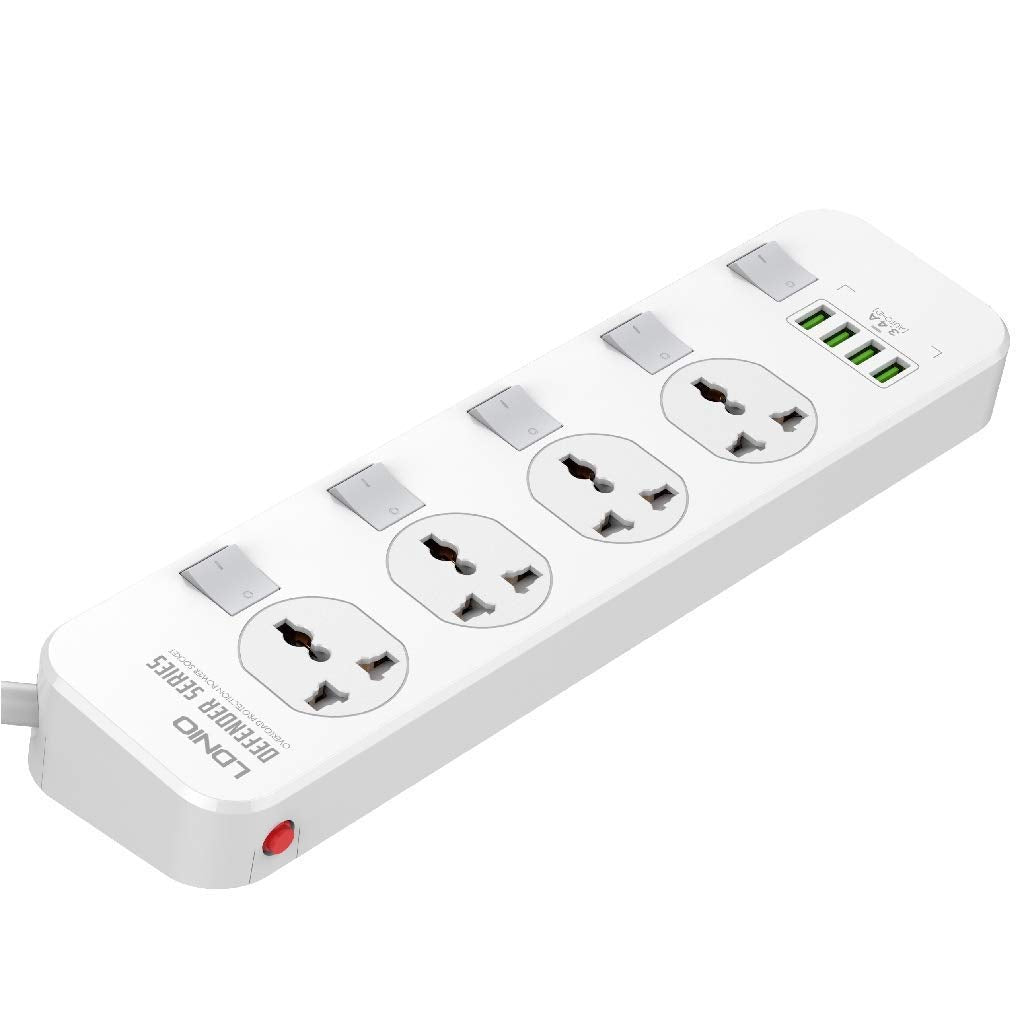 PowerHub – 4 Socket Extension with 4 USB Ports
