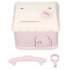 Pink House-Shaped Piggy Bank