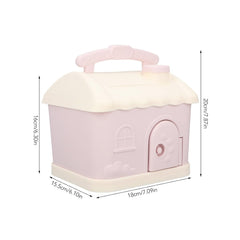 Pink House-Shaped Piggy Bank