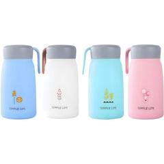 Water Bottle with Handle & Lid – Leakproof for Hot & Cold Drinks, Portable Travel Thermos for Office, School & Outdoor Use