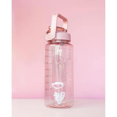 Transparent Motivational Water Bottle