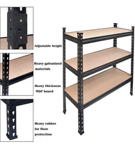 Triple-Layer Wooden Rack