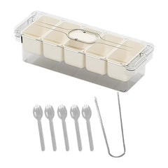Divided Serving Tray Portable Travel for Desserts