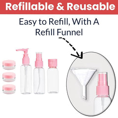 7-Pack Travel Toiletry Bottle Set