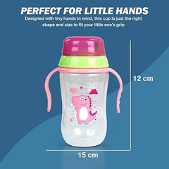 300ML Sipper Bottle for kids, BPA Free Anti-Spill Sippy Bottle