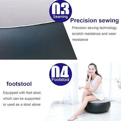 Inflatable Sofa with Household Air Pump, Couch Chair with Footstool for Indoor&Outdoor in Livingroom,Bedroom,Readingroom