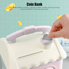 Pink House-Shaped Piggy Bank