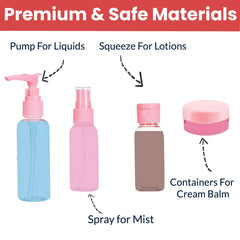 7-Pack Travel Toiletry Bottle Set