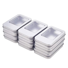 Silver Metal Tin for Gifts Party Favours and Other Accessories