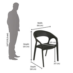 Black Outdoor Chair 02