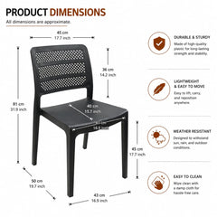 Black Hotel Café Chair