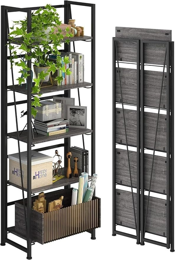 Foldable Rack | Five Shelf Rack for Storage Multipurpose | Space Savin ...