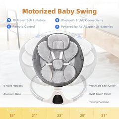 Baby Swings for Infants | Electric Portable Baby Swing for New-born Baby | 3 Timing Settings Baby Swings