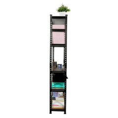 Non laminated large size boltless rack| Adjustable, Heavy Duty Storage Shelving Unit Boltless [Laminate Sheet] Kitchen, Office, Dorm, Or Garage,Shoe Rack (5 Section With 1 Support Bar File Holder