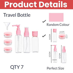 7-Pack Travel Toiletry Bottle Set