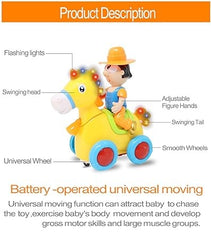 Toys Bump and Go Swinging Animals Toy with Lights Music Sounds