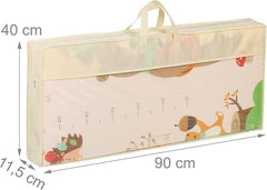 Foldable children's play mat