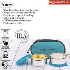 Max Fresh Stainless Steel Lunch Box Set
