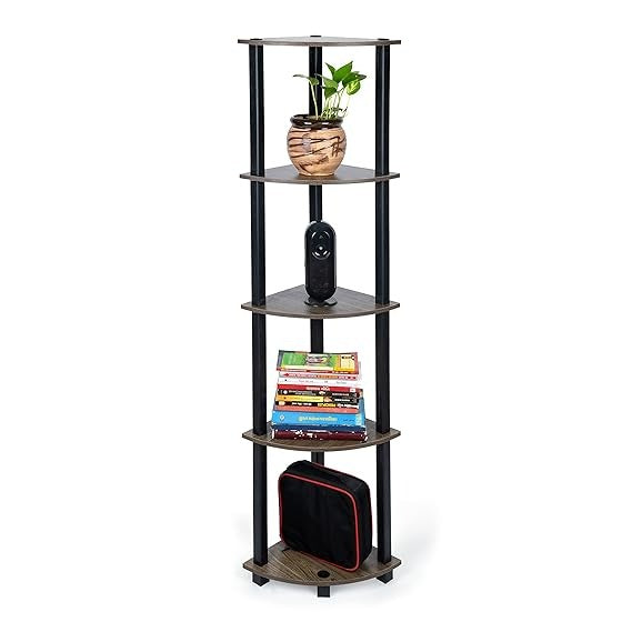 Table Coner Rack Multipurpose Corner rack| Shelving Unit Turn-N-Tube End Table Corner D ...