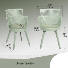 FUSION GREEN CAFE CHAIR