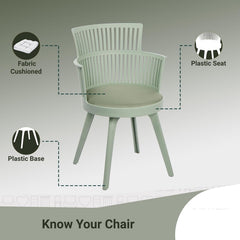 FUSION GREEN CAFE CHAIR