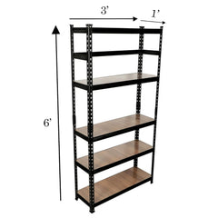 Non laminated large size boltless rack| Adjustable, Heavy Duty Storage Shelving Unit Boltless [Laminate Sheet] Kitchen, Office, Dorm, Or Garage,Shoe Rack (5 Section With 1 Support Bar File Holder
