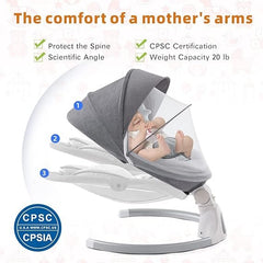 Baby Swings for Infants | Electric Portable Baby Swing for New-born Baby | 3 Timing Settings Baby Swings