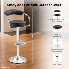 BLACK BAR STOOL