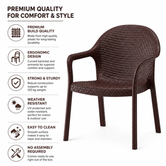 MAX BROWN OUTDOOR CHAIR
