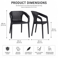 Black Outdoor Chair 03
