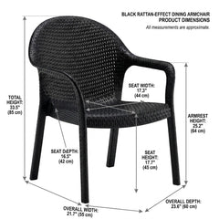 MAX BLACK OUTDOOR CHAIR