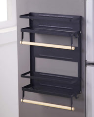 Magnetic Storage Shelf for Fridge | Magnetic Spice Rack For Kitchen | Fridge Organizer and Shelf for Kitchen Storage and Organizer