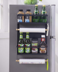 Magnetic Storage Shelf for Fridge | Magnetic Spice Rack For Kitchen | Fridge Organizer and Shelf for Kitchen Storage and Organizer