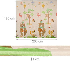 Foldable children's play mat