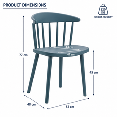 NEXA DARK GREEN CAFE CHAIR