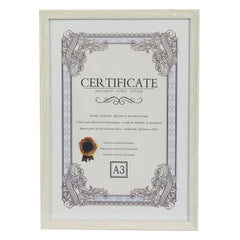 CertiFrame – White Certificate & Photo Frame