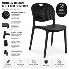 ORBIT BLACK CAFE CHAIR