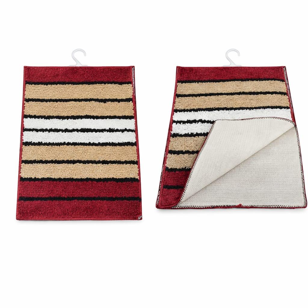 Anti-Skid Water-Absorbent Door Mats for Home | 16x24 Inch Durable Main Entrance Footmats for Bathroom, Living Room & Office | Micro New Wings Lining (Set of 2)