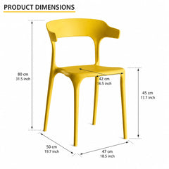 RIO YELLOW MINI CAFE CHAIR