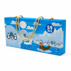 Kids penguin theme activity box 59pcs learning toy set