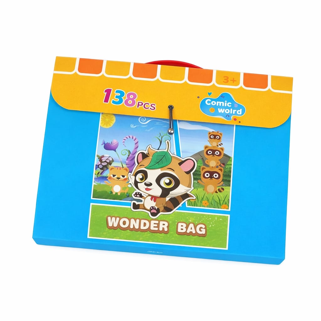 Kids comic wonder bag 138pieces activity learning set