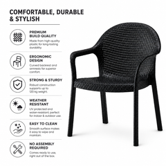 MAX BLACK OUTDOOR CHAIR