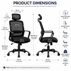 ECCO MB CHAIR WITH HEADREST