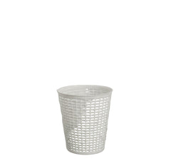 2-Piece Garbage Can Set – White, Brown & Pink