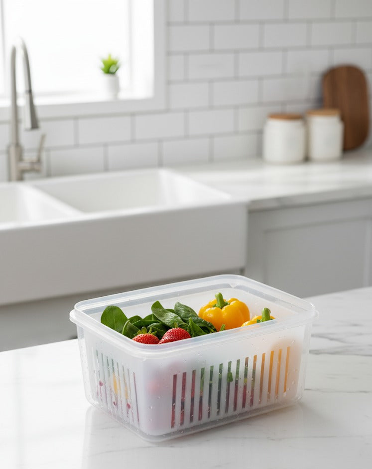 White Fresh Keeping Storage Box