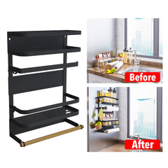 Magnetic Shelf, Magnetic Spice Rack for Refrigerator