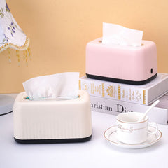 Tissue Box Cover – Nordic Style Desktop Napkin Holder & Decorative Face Towel Dispenser for Home, Office