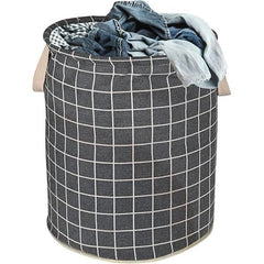 Black & White Checked Laundry Basket – Style Meets Function