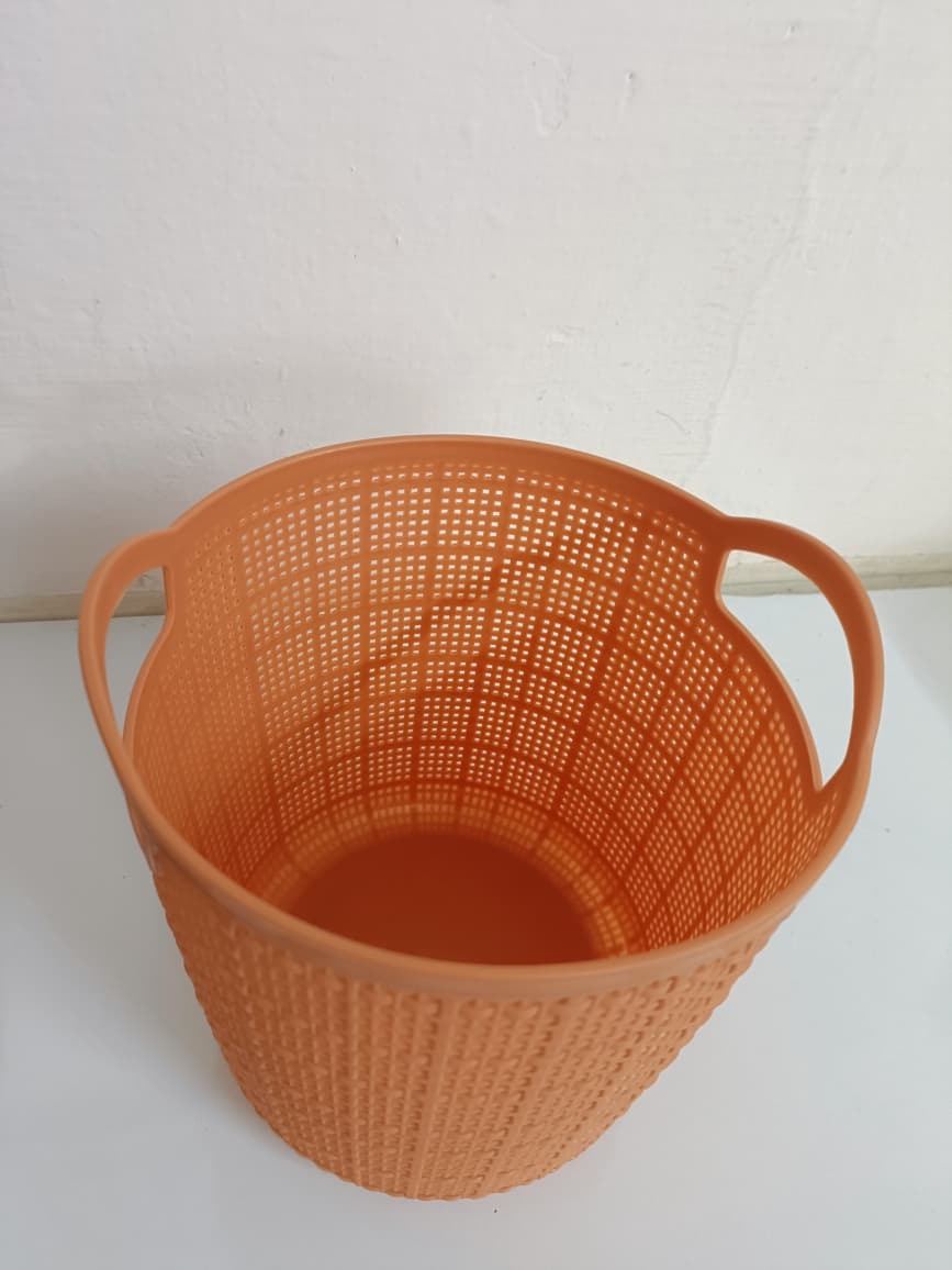 Small Round Brown Storage Basket